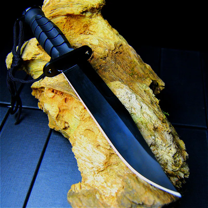 EVERRICH K10 de fibra de alta densidad +440C selva negra cuchillo recto al aire libre cuchillo de caza de viaje cerca de la defensa de cuchillo cuchillo de cocina 4