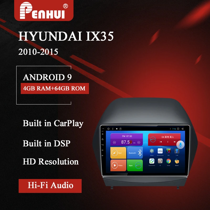 Android DVD del Coche Para Hyundai iX35 / Tucson (2010-) Radio de Coche Multimedia Reproductor de Vídeo de Navegación GPS 2din 4