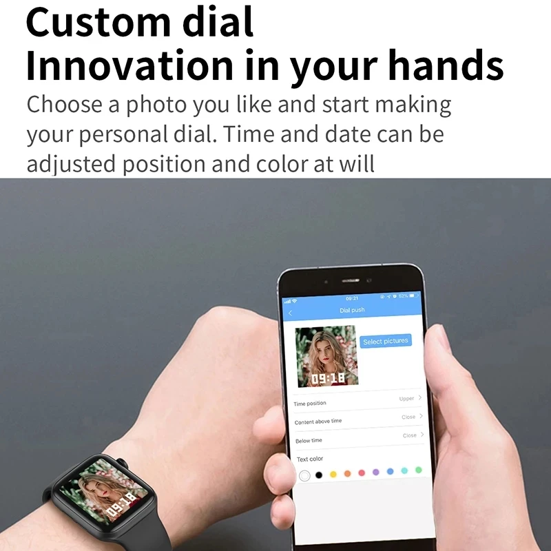 2021 Nueva P8 Color de la Pantalla de Reloj Inteligente Mujeres hombres Táctil Completa de la Aptitud de seguimiento de la Presión Arterial Inteligente Reloj de las Mujeres Smartwatch para Xiaomi 4