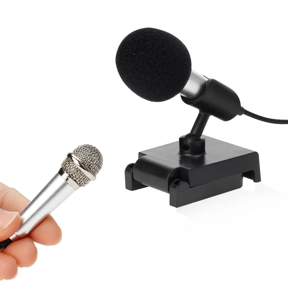 Micrófono Mini micrófono para karaoke portátil de 3,5 mm Jack de Micrófono Micrófonos Microfono Mic Para Hablar de música grabar el sonido de 4