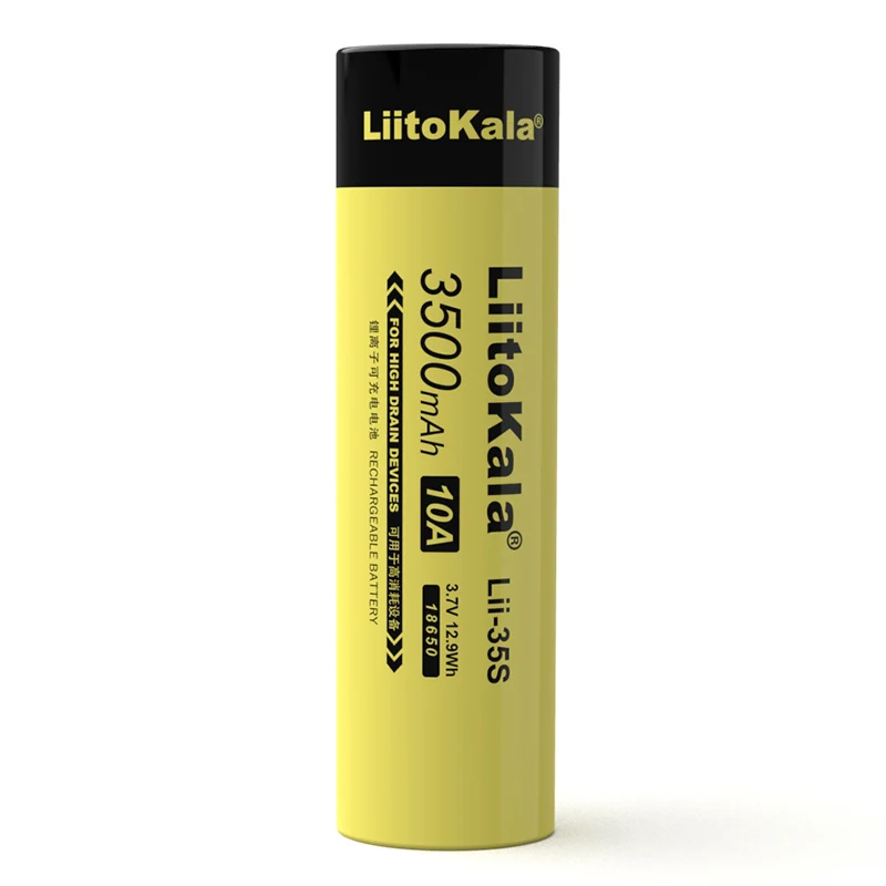 4PCS LiitoKala Lii-35S 18650 3.7 V 3500mAh batería de litio recargable de la linterna de LED 4