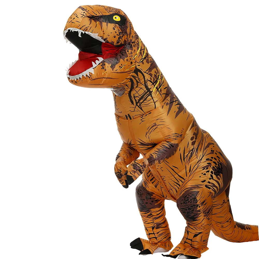 Mascota Dinosaurio de Disfraces Niños Adultos Dino T Rex Inflable Traje de Purim de Disfraces de Halloween para Mujer el Hombre Carnaval de Cosplay Vestido 4