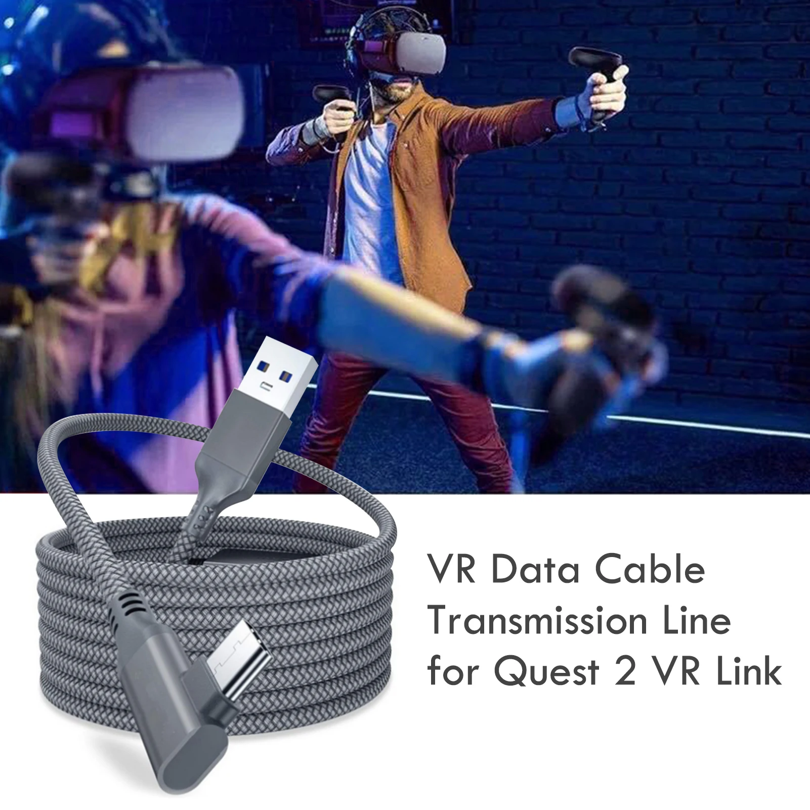 5M de la Línea de Datos Cable de Carga Para el Oculus Quest 2 Enlace VR Headset USB 3.0 Tipo C de Transferencia de Datos USB-A y Tipo-C Cable de VR Accesorios 4
