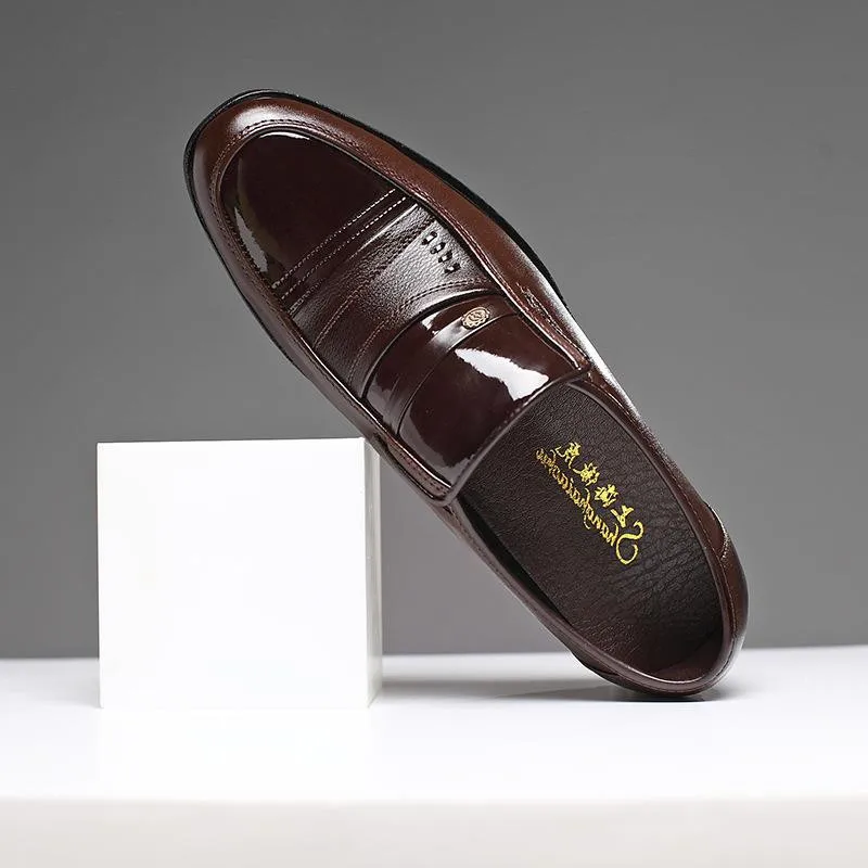 La Marca italiana de Cuero para Hombre Zapatos Formales de los Hombres Clásicos Oxford Zapatos de los Hombres de Cuero Zapatos de Vestir de los Hombres Mocasines Negro y Marrón 4