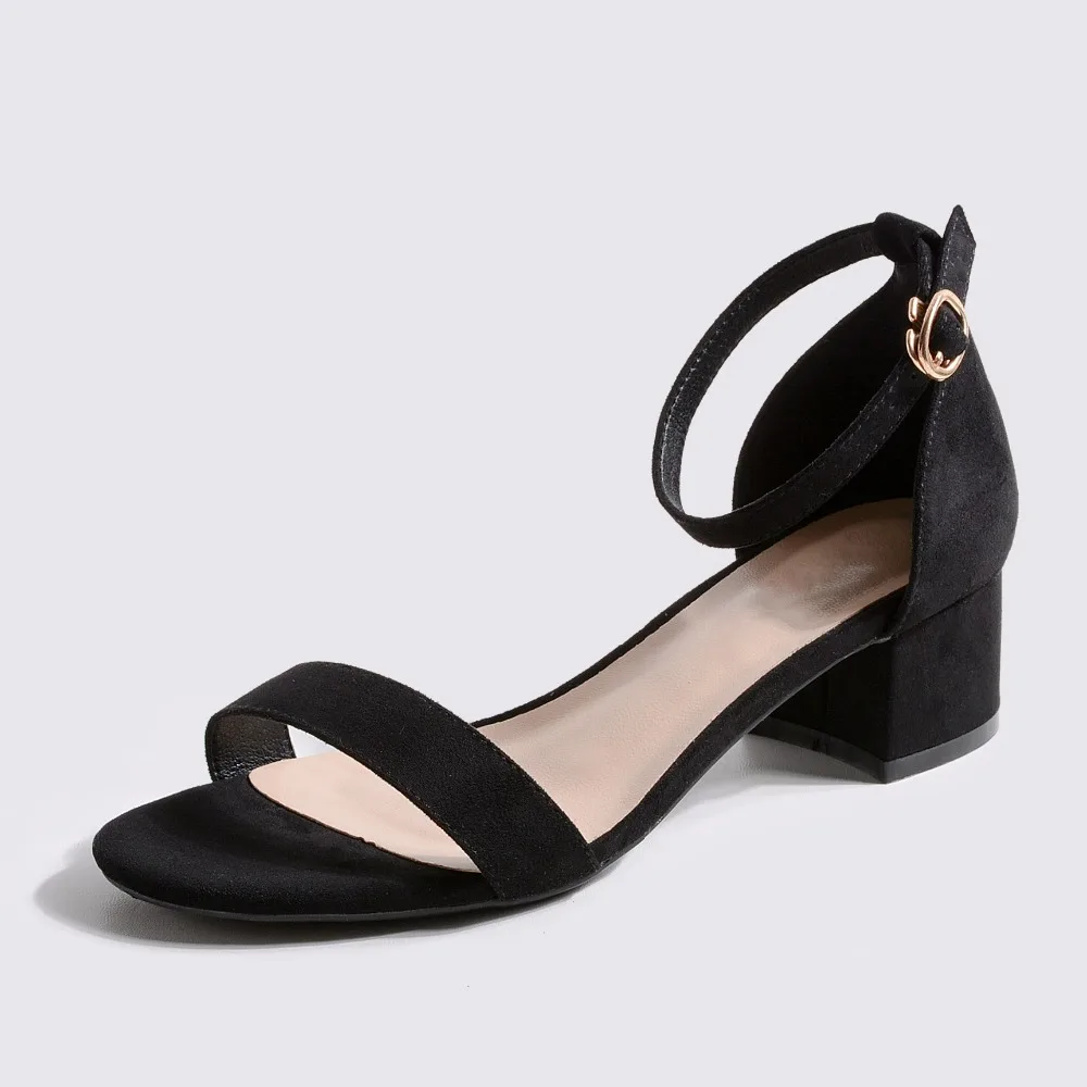 La moda de Gamuza de las Mujeres Sandalias de 2021 Verano Correa de Tobillo Zapatos de Mujer Causal Dedo del pie Abierto de Calzado de Mariposa nudo de las Señoras zapatos de Tacón Alto m918 4