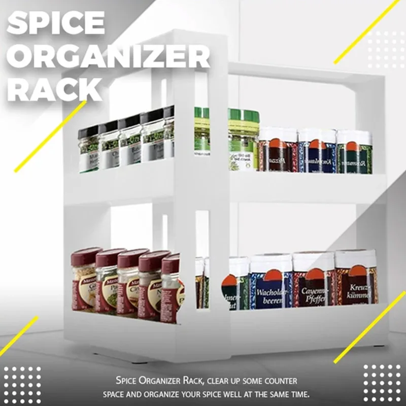 Cocina Spice Rack Organizador Multi-Función De Rotación De Almacenamiento Tiempo De Diapositiva Gabinete Armario De Artículos Para El Hogar Accesorios De La Herramienta Cozinha 4