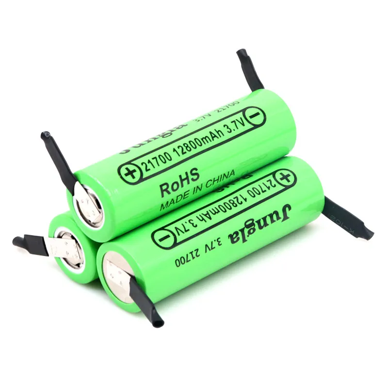 4PCS Original 12800mAh 50A 21700 la potencia de descarga de la batería de alimentación de cigarrillos electrónicos de carga de la batería de litio+DIY de Níquel 4