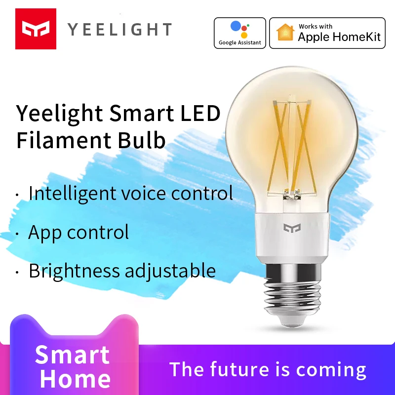 Yeelight Smart Led Filamento de la bombilla inteligente de la casa de la Noche la luz de la vela de la lámpara de Trabajo Con Apple Homekit Google Ayudante de Amazon Alexa cosas 5
