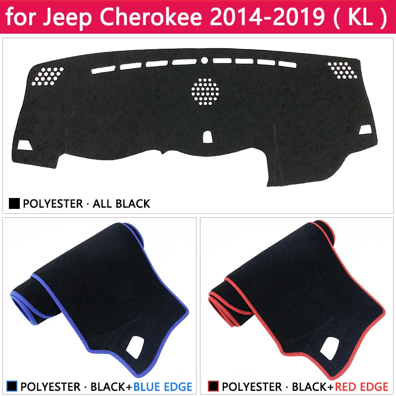 Para Jeep Cherokee KL 2016 2017 2018 2019 Anti-Slip Mat Panel de la Cubierta de la Almohadilla de Parasol Dashmat Proteger los Accesorios del Coche 5