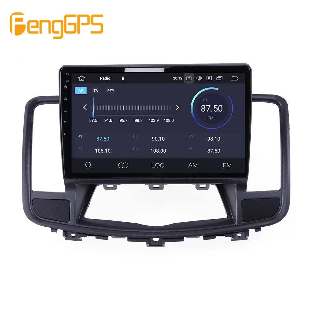 Android 10 PX6 de Navegación GPS Para Nissan Teana J32 2008-2013 Auto Radio Estéreo del Coche CD Multimedia de DVD Auto Reproductor de unidad central de 2 DIN 5