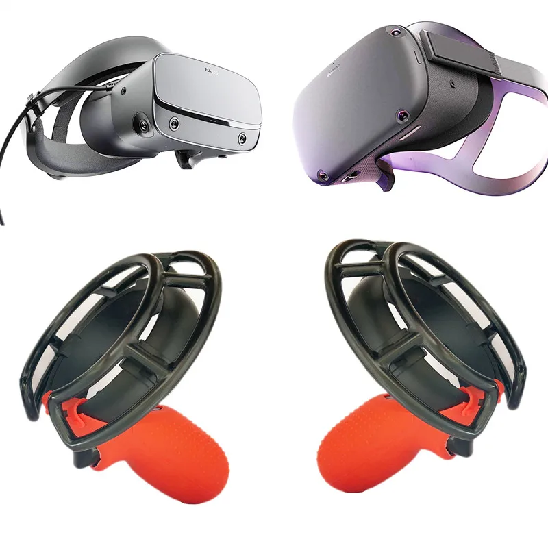 De plástico controlador de la manija de la cubierta protectora para el Oculus rift s /Quest1 headset VR a prueba de choques de juego de la cáscara. El anillo de protección. Anti-imp 5
