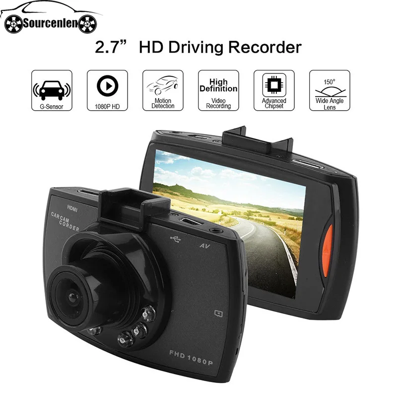 Coche DVR de la Cámara Full HD 1080P 140 Grados Dashcam Video Registradores de Coches de Visión Nocturna G-Sensor Dash Cam 5