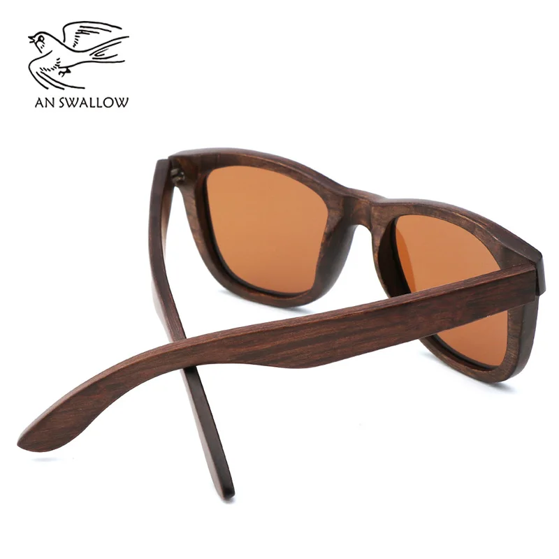 Brown Du madera gafas de sol de las mujeres gafas de sol de los hombres polarizada tonos para las mujeres UV400 retro gafas de sol occhiali da sole donna 5