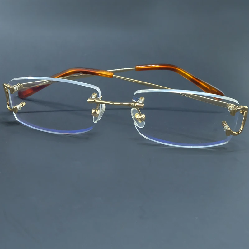 Vintage gafas sin Montura Vasos Hombres Carter Marcos de Anteojos para Llenar Prescripción de la Moda de Gafas de las Mujeres de Lujo de Gafas de Marco 5