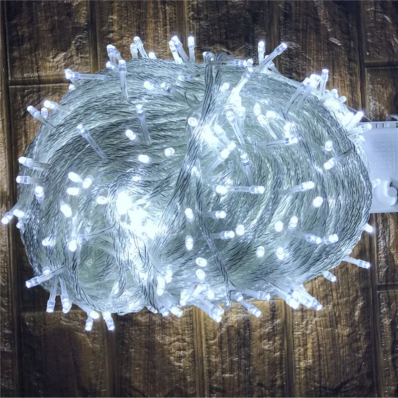 30-100M Fiesta de las luces AU reino unido Enchufe de la UE De 7 Colores de Luz Decorativa para la fiesta de Navidad de la boda de Navidad, Guirnaldas de Uso al aire libre 5