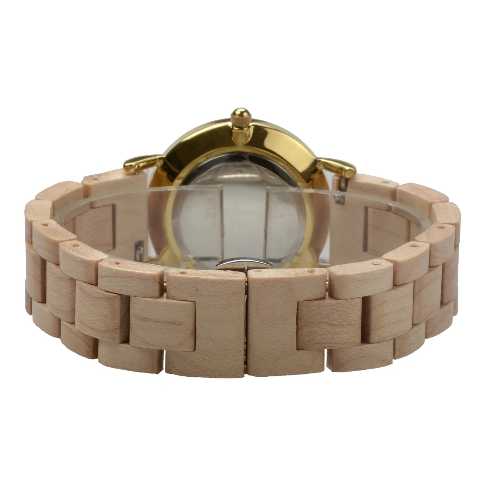 Bewell Marca de Lujo de Madera Relojes para Mujer Simple Vestido de las Señoras Relojes de Cuarzo relojes de Pulsera Impermeable relogio feminino Reloj 5