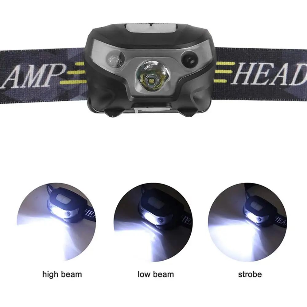 Cuerpo del Sensor de Movimiento Mini LED proyector 4000Lm Recargable Linterna Impermeable Camping Linterna de Cabeza de Antorcha de Luz de la Lámpara de Pesca 5
