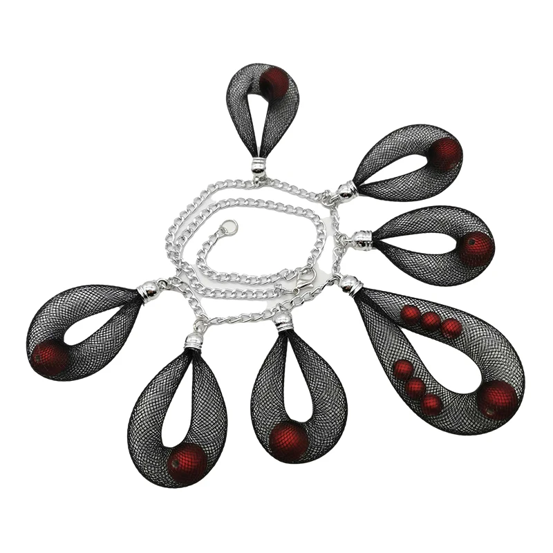 UKEBAY Nuevo de Lujo Diseñador de Joyería hecha a Mano de Malla Collar de Mujer Colgante de Perlas Collares de las Niñas Bohemia Cadena de Accesorios de la Ropa 5