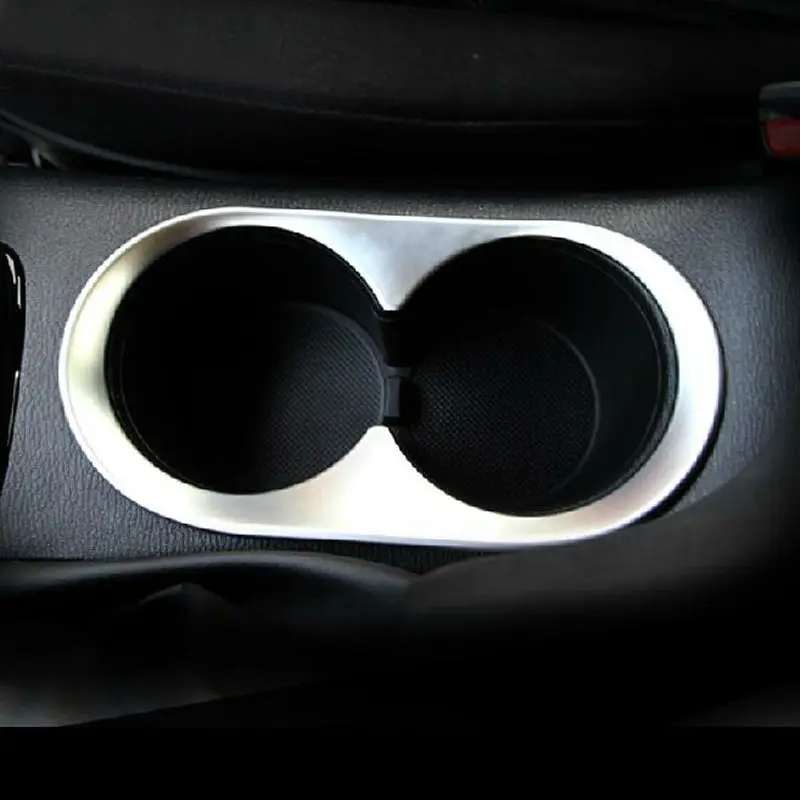 Para el Mazda3 Axela 2016 ABS Cromado Consola central Delantera de Taza de Agua Cubierta del soporte del Marco de Recorte de los Accesorios del Coche 5
