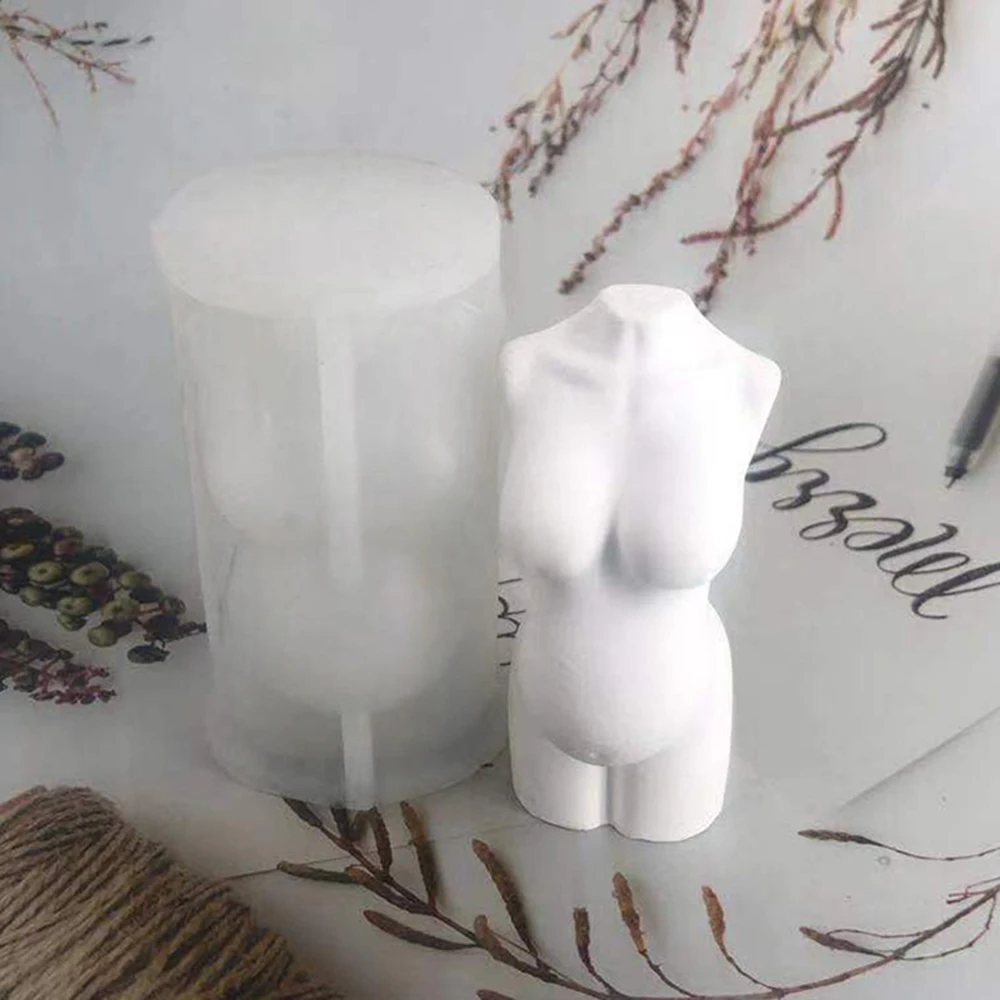 1PC en 3D del Cuerpo Humano el Arte de la Vela del Molde de Silicona Hombres mujeres Mujeres Modelo de Cuerpo de Silicona, Moldes de Cristal de Cera Resina del Molde de la Vela DIY Craft 5