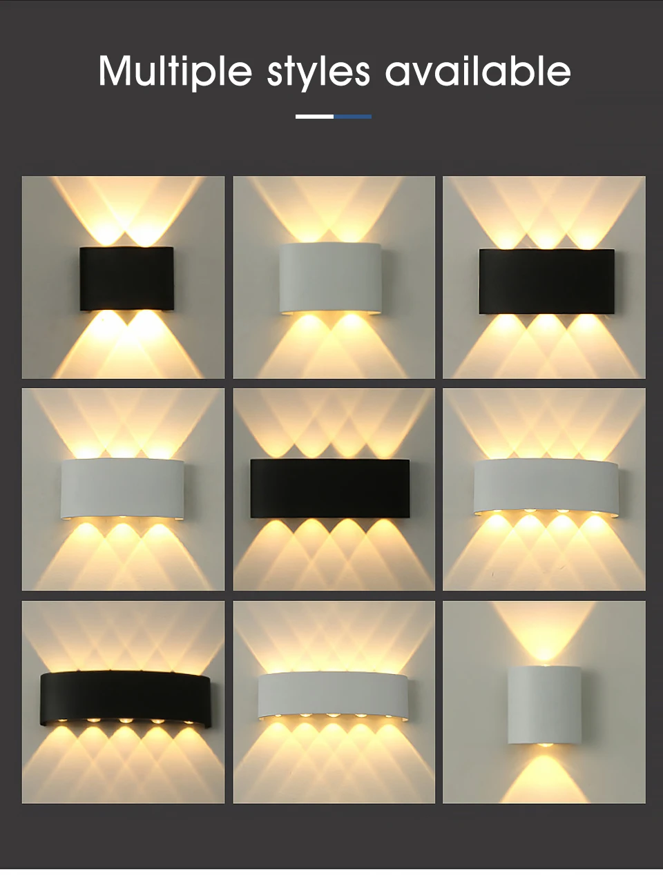 Led lámparas de pared decoración de la habitación de accesorio de iluminación de Aluminio de la CA 85-265V Ningún parpadeo 10W RGB Remoto de atenuación apliques de Pared de la mesita de luz 5