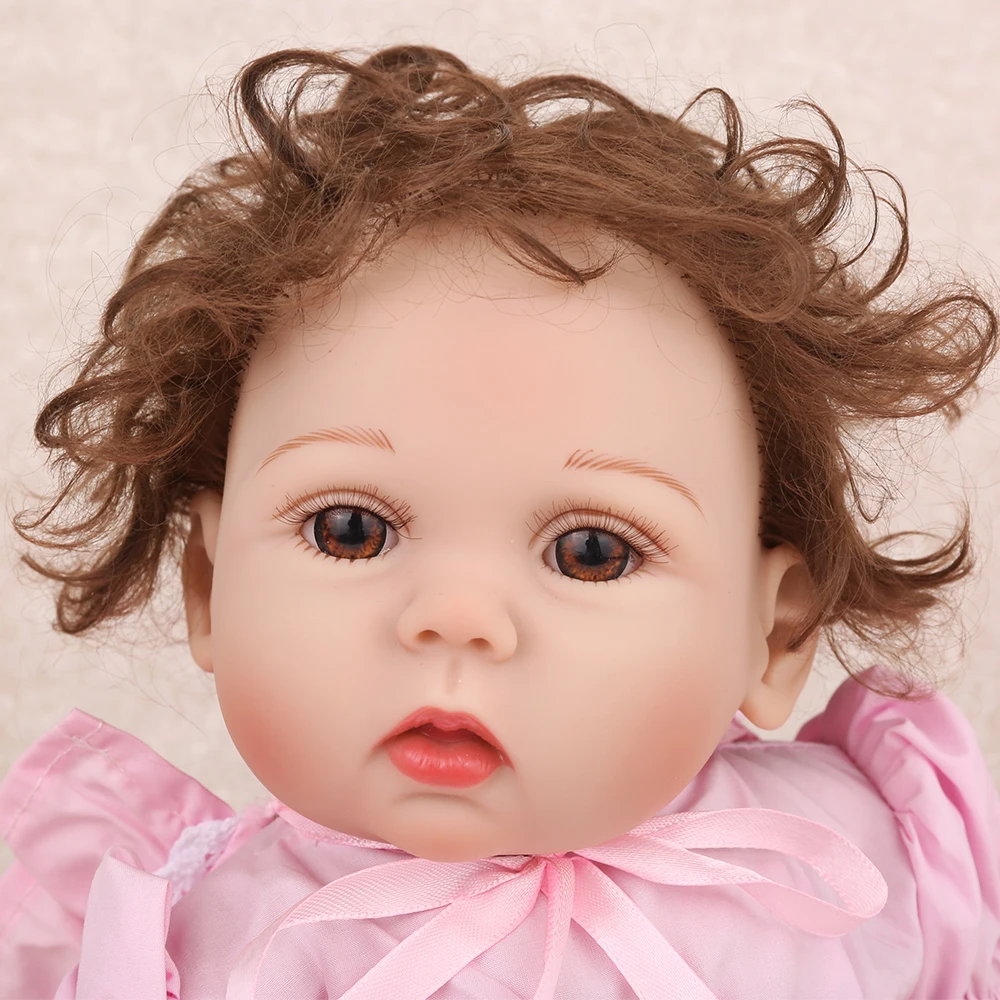 Reborn Baby Doll Boneca Princesa lol Completo de Vinilo de 18 pulgadas Realista Realista de Silicona Bebe Bebé Hermosa Chica Nueva KAYDORA 5