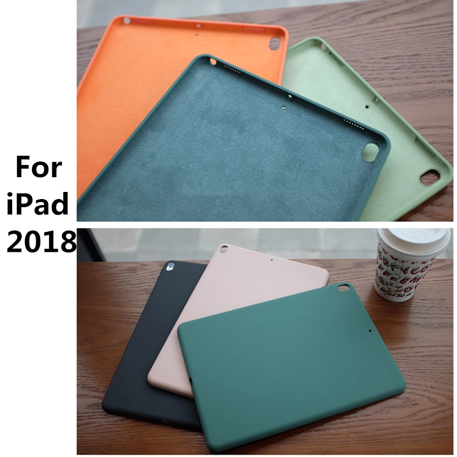 Para el iPad de Apple pro11 cubierta protectora 12.9 Todo incluido Para iPad Air3/10.5 tablet real silicona líquida 10.2 pulgadas caso de shell 5