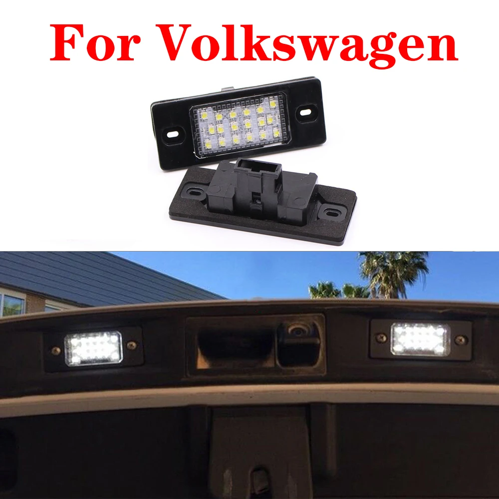 2 Piezas de Led Número de Licencia de la Luz de la Placa Para Volkswagen VW Touareg 2003 2002 2003 2004 2005 2006 2007 2008 2009 2010 Golf 5 5D 5