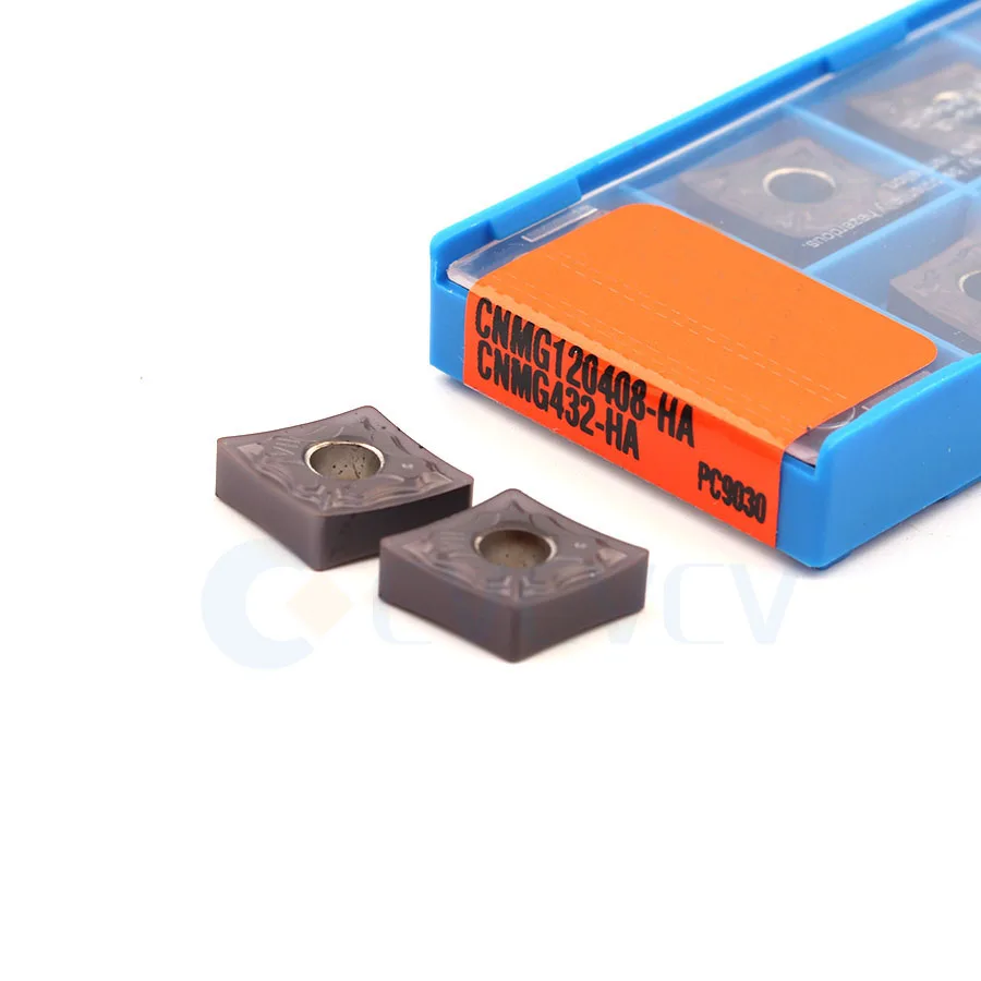 CNMG120404 CNMG120408 HA PC9030 original de aleación de metal duro inserciones de tornos CNC, herramientas de Corte, insertos de acero Inoxidable herramienta de torneado 5