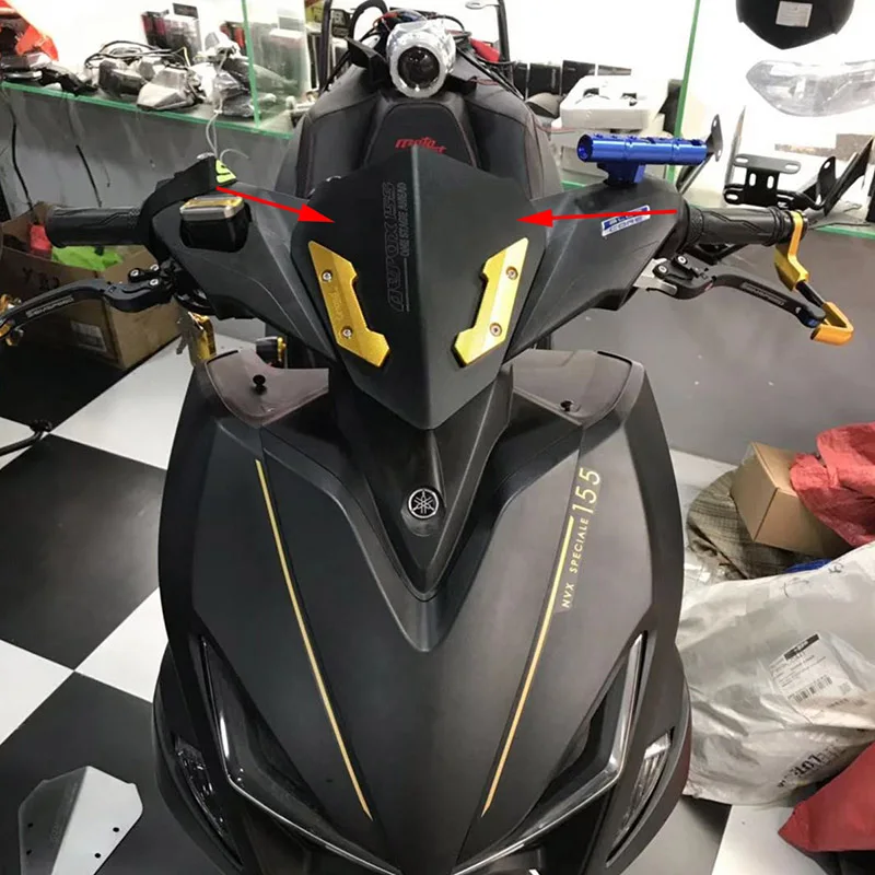 Motocicleta NVX L155 Parabrisas Parabrisas Deflector de Accesorios de Scooter Yamaha Aerox 155 NVX155 150 de a 2018 2019 2016 5