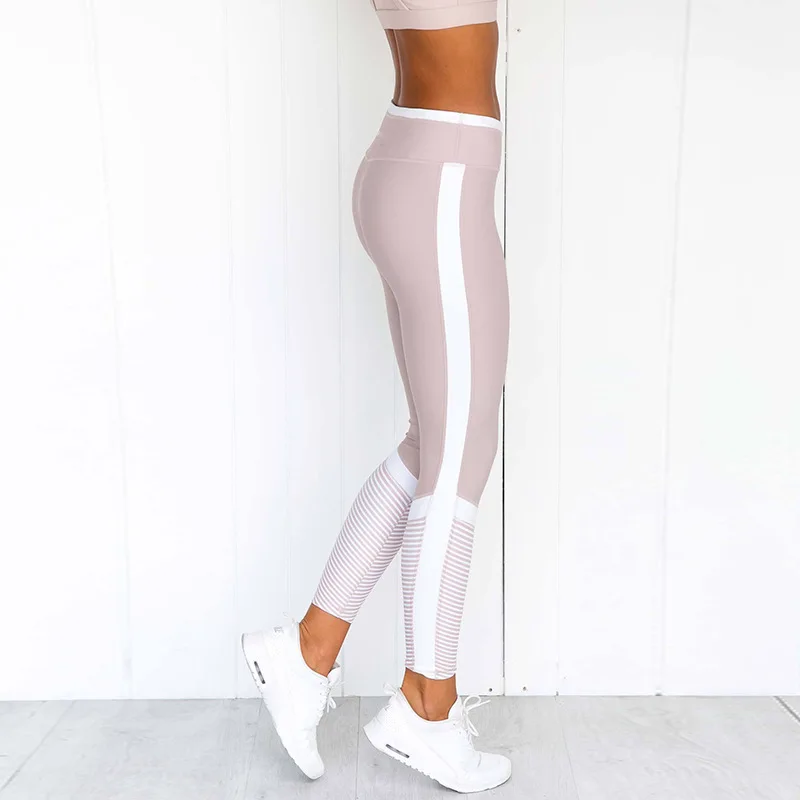 CHRLEISURE Moda Franja Lateral de Leggings Push Up Mujer a la Impresión Digital, Polainas de las Mujeres de Cintura Alta del Ejercicio de las Polainas de los Pantalones de las Mujeres Wo 5