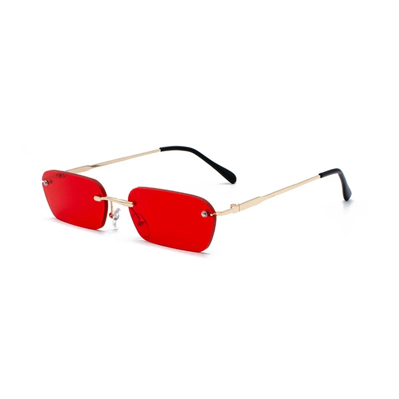 OEC CPO de la Moda de las gafas sin Montura Gafas de sol de las Mujeres de la Vendimia de la Marca de las Señoras del Diseño Transparente de la Lente de gafas de Sol Para Mujer Rectángulo UV400 O94 5
