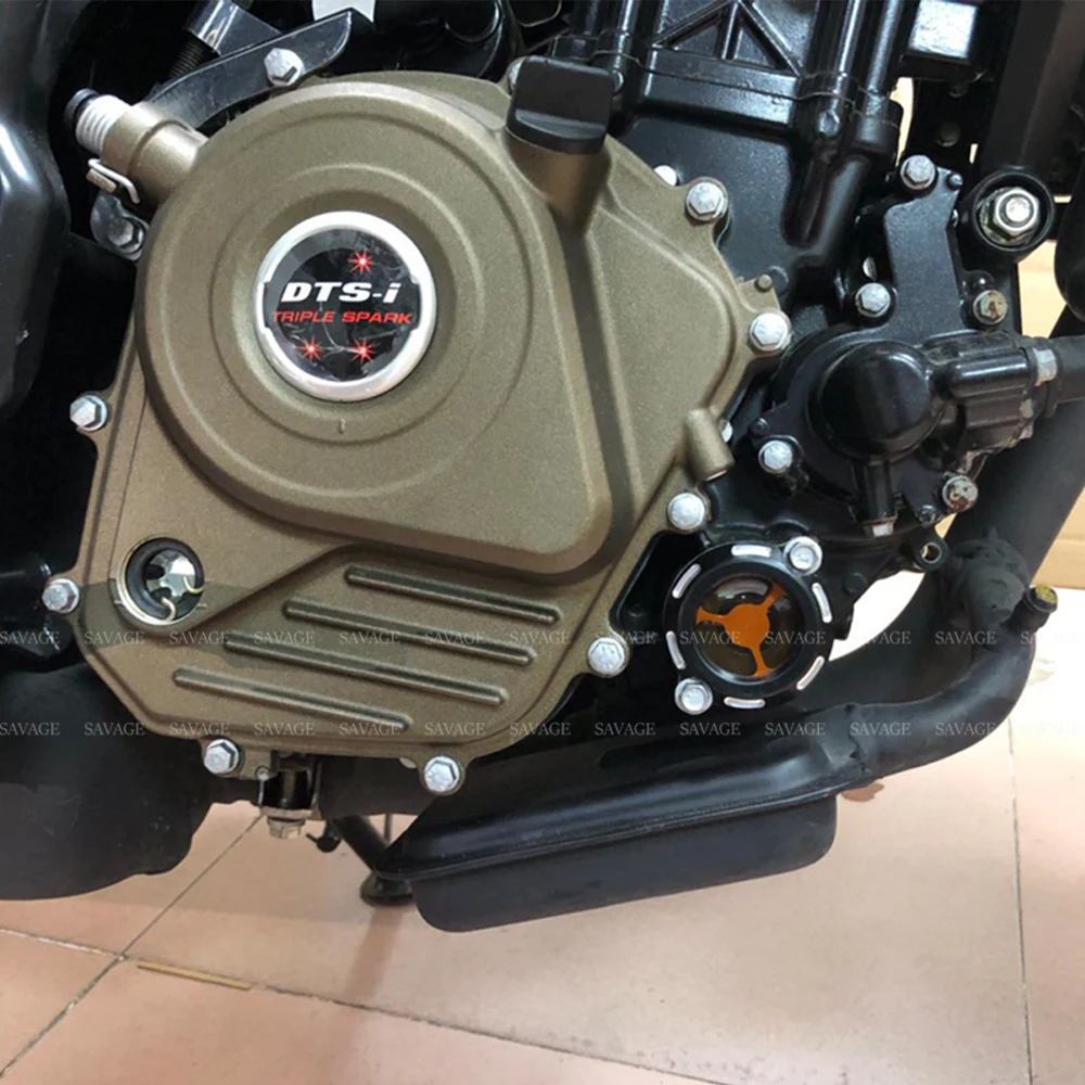 Filtro de Aceite del motor de la Cubierta Para BAJAJ Pulsar 200 NS 200 RS 200 COMO 2012-2018 Accesorios de la Motocicleta de la Claridad Tapa de Bici de la Suciedad Motos 5