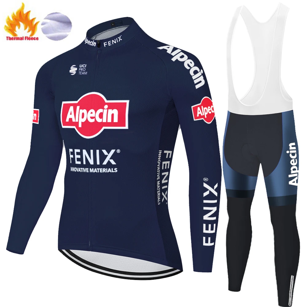 2020 alpecin fenix jersey de Ciclismo de Invierno de Lana Térmica de ciclismo ropa hombre Hombres ropa ciclismo hombre invierno uniforme 5