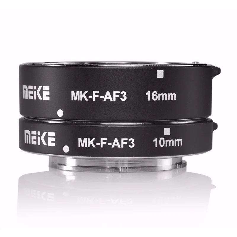 Meike Metal Enfoque Automático Macro Tubo de Extensión de 10mm, 16mm MC-F-AF3 para Fuji Fujifilm xt2 xt3 x t3 x-t20 xPro X Monte 5