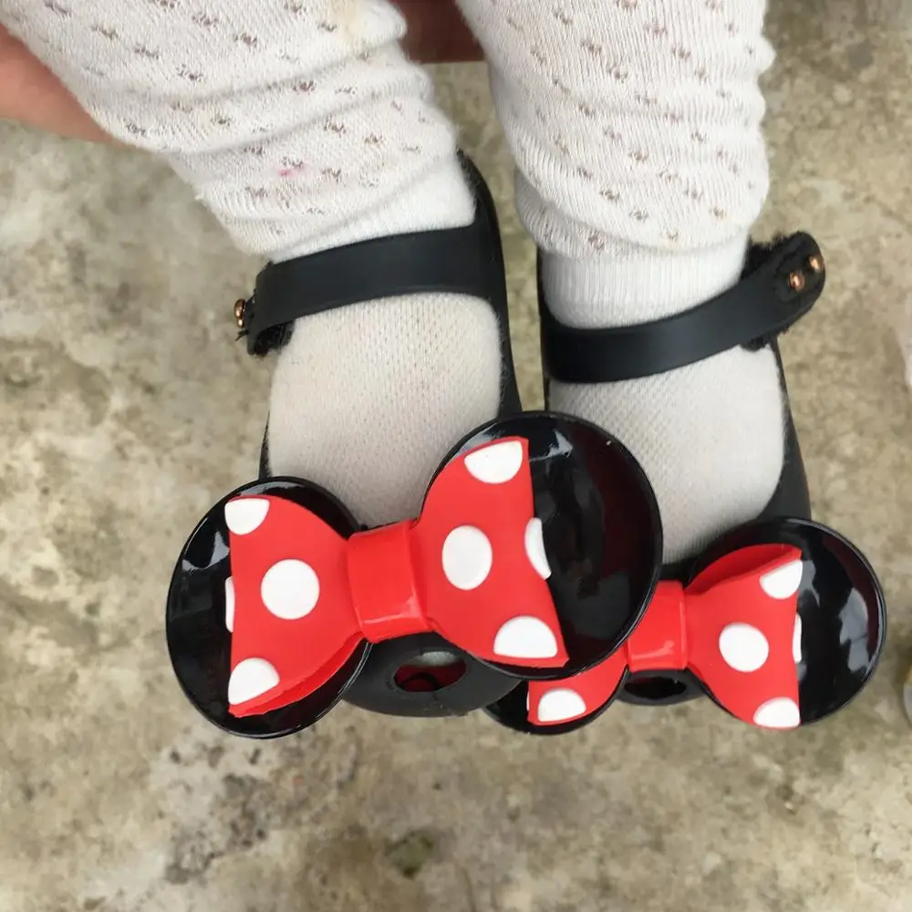 Mini Melissa Niñas Jalea Sandalias Arco De Verano De Los Niños De Malla Agujero Niñas Transpirable Jelly Niñas Zapatos De Las Sandalias De Los Zapatos 5