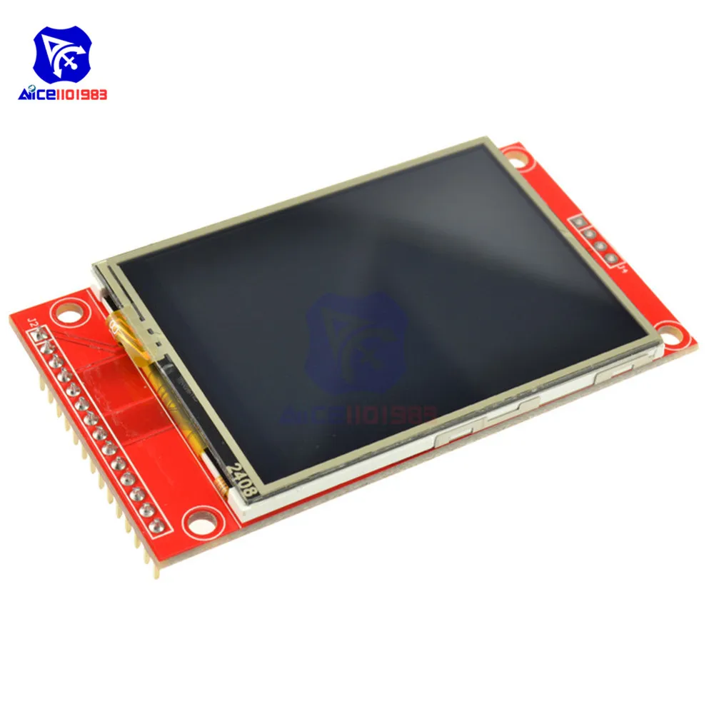 2.4 pulgadas, 240x320 SPI TFT LCD Puerto Serie del Módulo de 5V/3.3 V PCB Adaptador de ILI9341 Pantalla LCD para Arduino 5