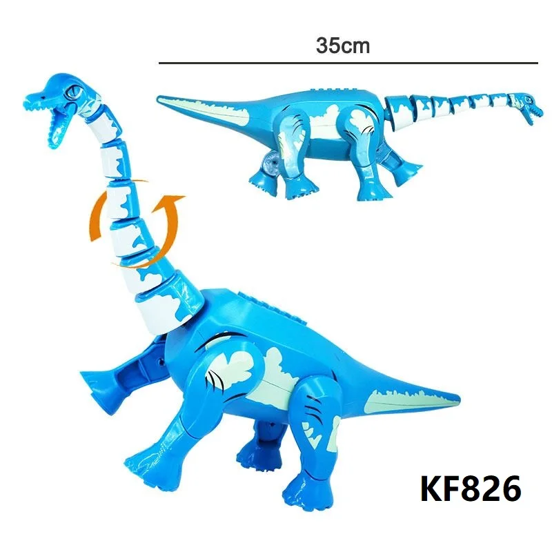 Azul Dinosaurio Bloques de Construcción X-Tyrannosaurus Rex Verde Tesoros Baryonychus Carnotaurus Cifras Para los Juguetes de los Niños KF826 5