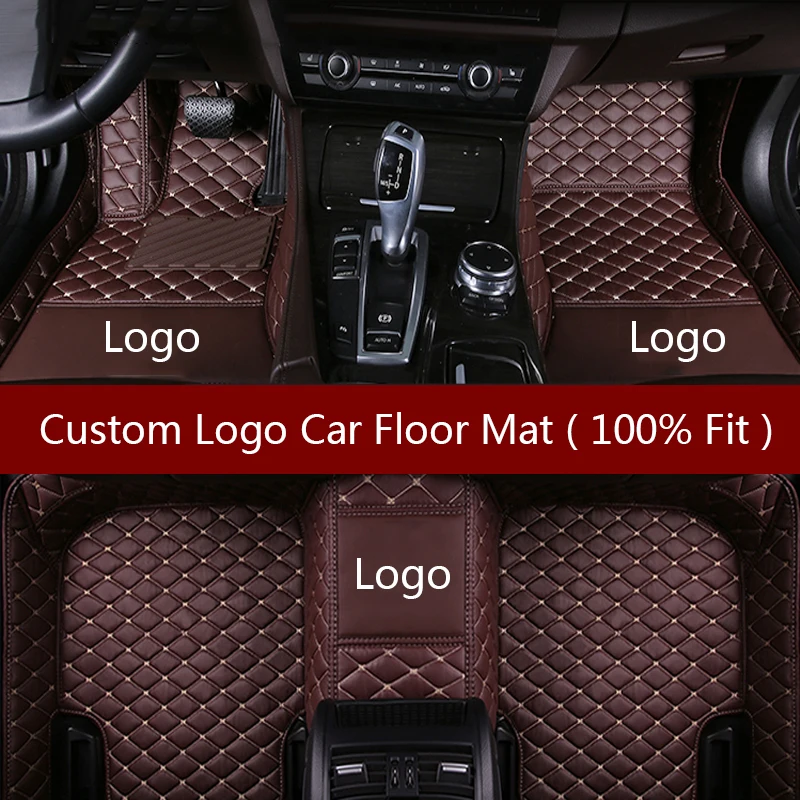Flash mat Logotipo de coche alfombras de piso para Ford escort fiesta mondeo Enfoque Fiesta Borde Explorador de Tauro S-MAX F150 Everest mustang esteras 5