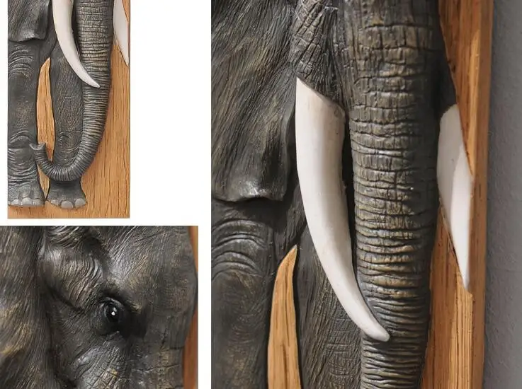 La decoración de la pared 3D Animal Pintura Águila Elefante Toro Venado del Mural de la Resina de la Pared que Cuelga Adornos Accesorios para el Hogar Nueva Casa de Regalo 5
