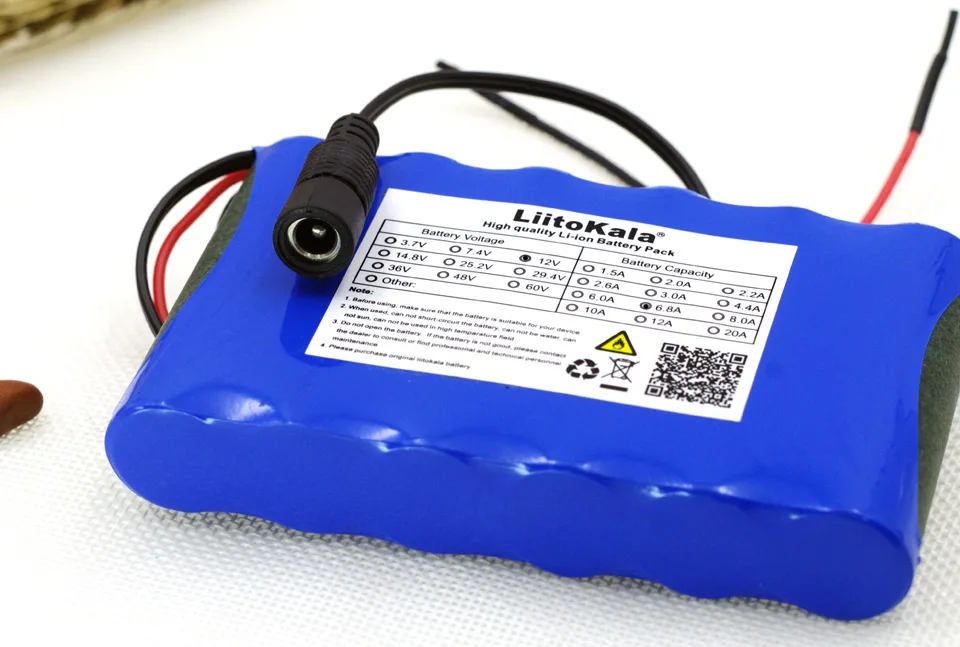 Liitokala 12V 6.8 Ah 6800mah 18650 batería recargable de 12V + PCB batería de litio de la junta de protección 5