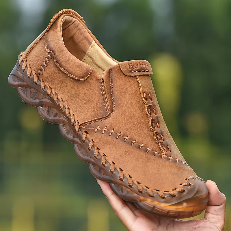 Ligustel Hombres Casual Zapatos de Lujo de la Marca 2020 Mocasines para Hombre Transpirable Antideslizante en Negro Zapatos de Conducción de Más el Tamaño de 38-46 Envío Gratis 5