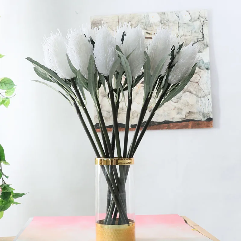 Nuevo fénix de flores de plástico de Flores Artificiales fleur artificielles para el Hogar de la boda decoración de falsos Antorcha de la flor 5