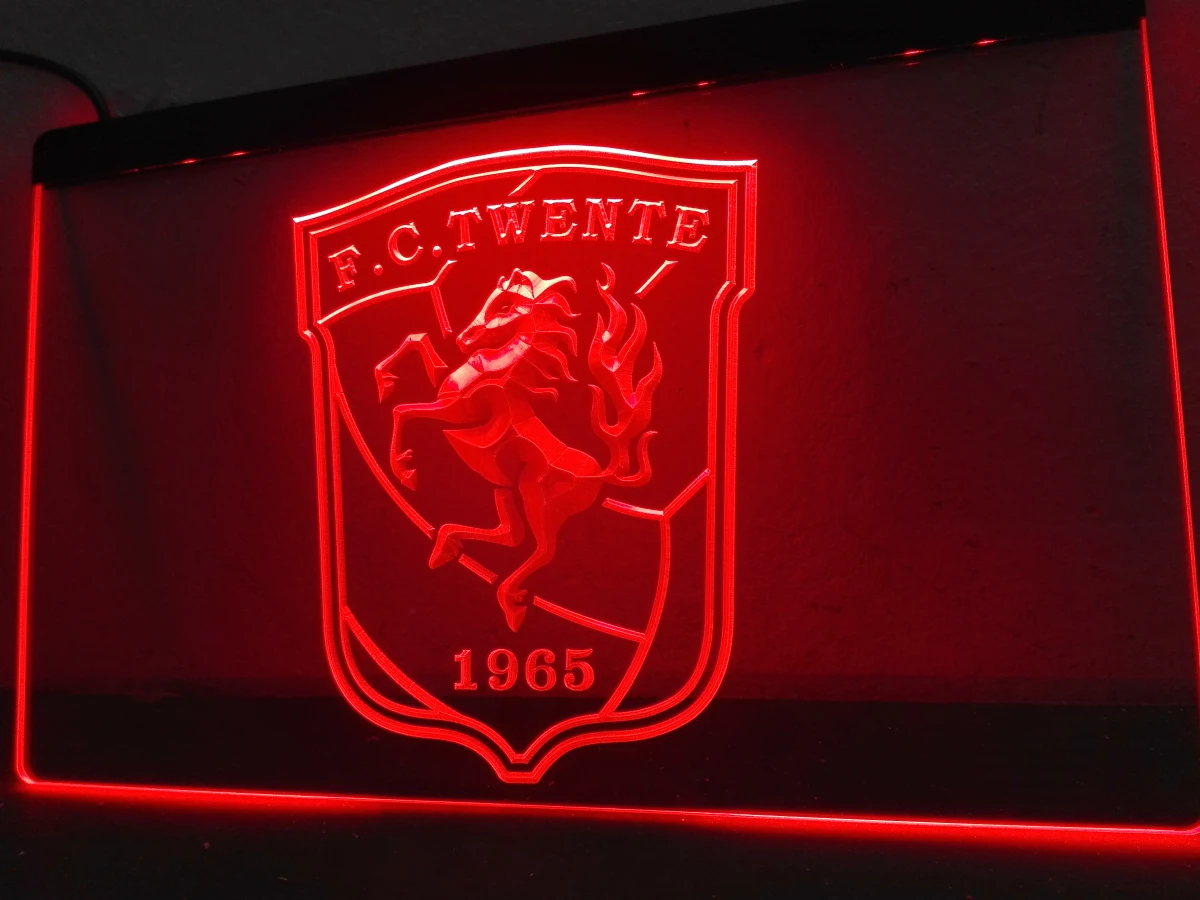 ZH001r - FC Twente Enschede Eredivisie de Fútbol LED, Señal de Neón 5