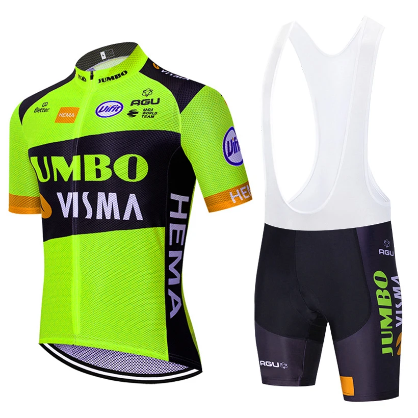 2020 nuevo JUMBO VISMA EQUIPO de ciclismo jersey 20D pantalones cortos en bicicleta traje Ropa Ciclismo para hombre verano PRO de bicicletas Maillot Pantalones ropa 5