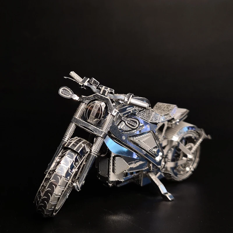 3D de Metal modelo de Ensamblaje de rompecabezas de rompecabezas del VENGADOR de la MOTOCICLETA de los Adultos juguetes hechos a Mano 1:16 2 hojas de regalos para Niños 5