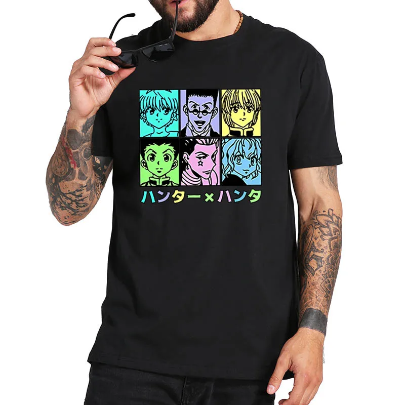 Hunter x Hunter Camiseta de Anime Killua Hisoka Gon Gráfico Camiseta de Algodón Suave de Alta Calidad Camiseta de Cuello redondo de Tops 5