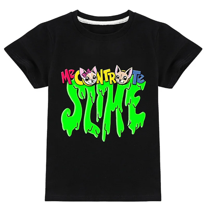 Nueva Camiseta de Chicos de 3 a 14 años Me Contro Te la Historieta de la Moda Sudadera de Algodón Sudadera de Niños Camisetas Cortas de los Niños Ropa de Verano 5