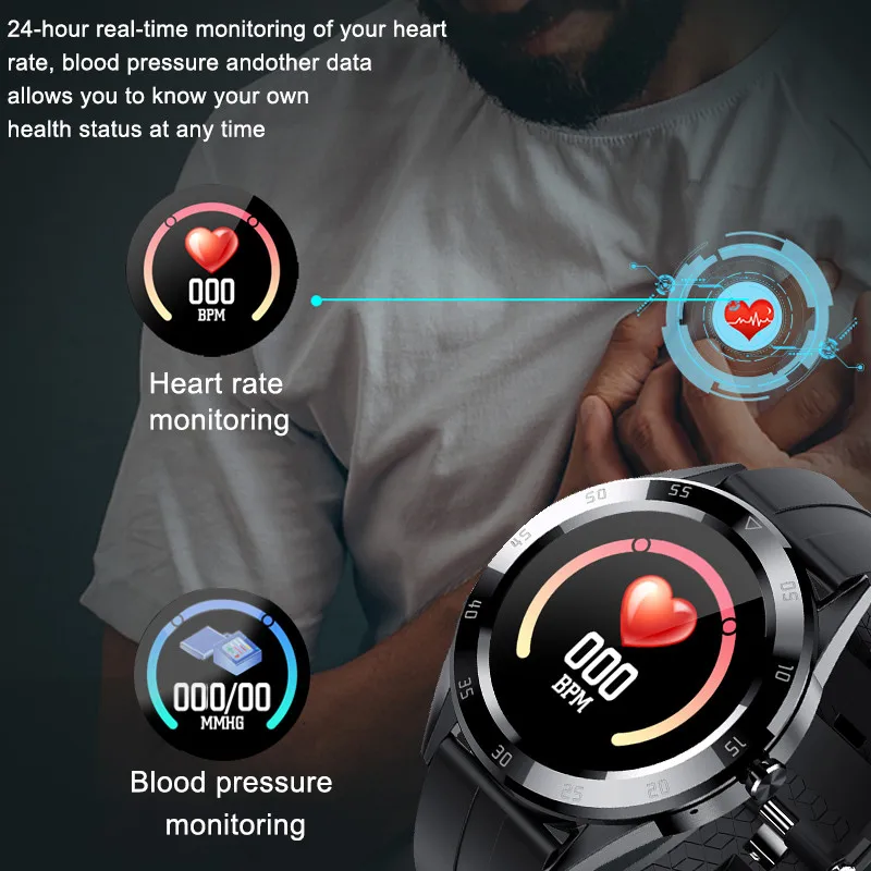LIGE Teléfono Bluetooth Inteligente Reloj Impermeable de los Hombres de los Deportes de la Aptitud Reloj de Salud Rastreador de Tiempo de Visualización 2020 Nuevo smartwatch de Mujer 5