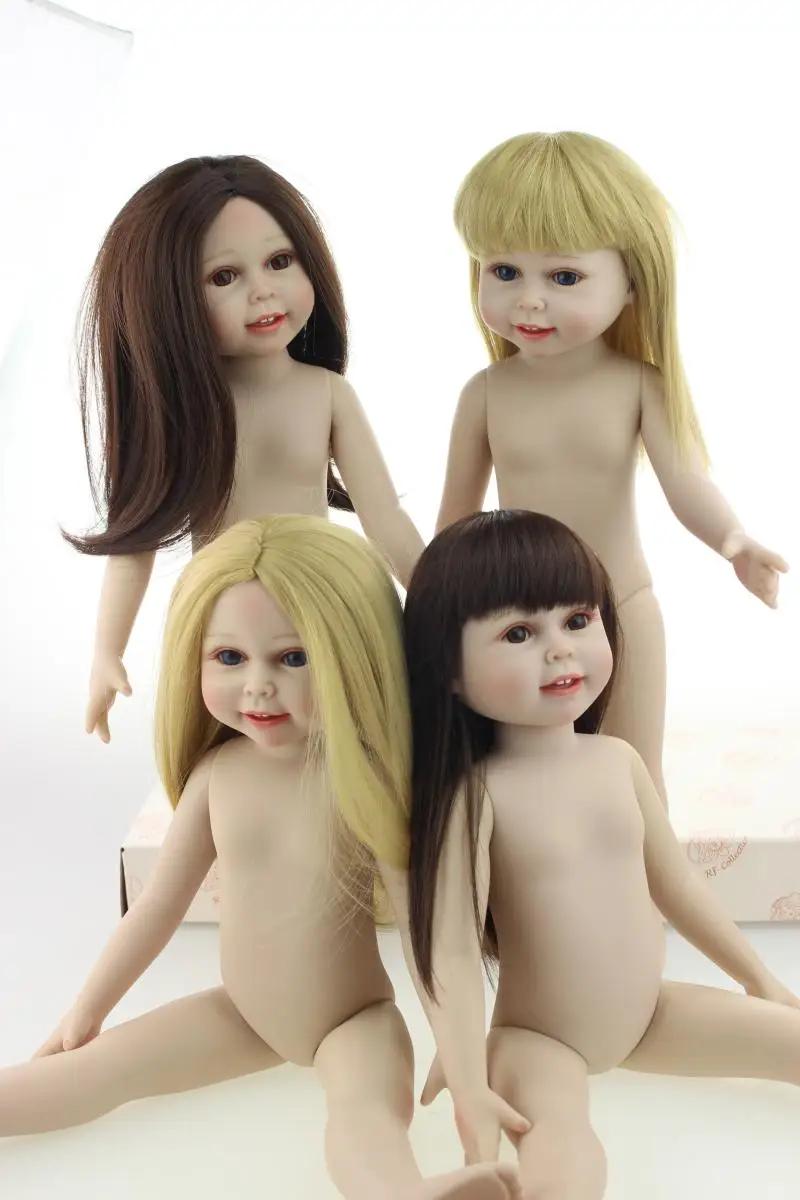 45 cm de Cuerpo Completo de Vinilo bebe reborn de Muñecas American girl vivo de silicona muñeca del bebé juguetes para los niños regalo de navidad 5